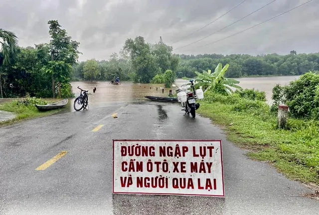 Thừa Thiên - Huế mưa lớn , khiến nhiều khu vực bị ngập lụt